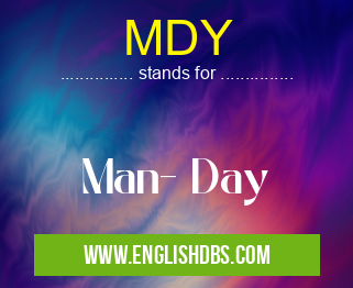 MDY means Man- Day MDY