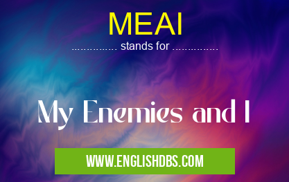 MEAI means My Enemies and I MEAI