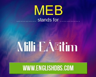 MEB means Milli EÄŸitim MEB