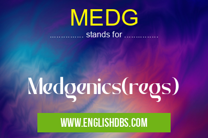 MEDG means Medgenics(regs) MEDG