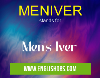 MENIVER means Men's Iver MENIVER