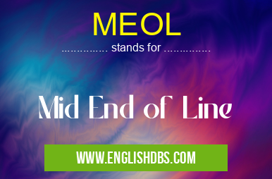 MEOL means Mid End of Line MEOL
