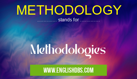 METHODOLOGY means Methodologies METHODOLOGY
