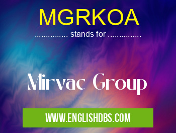 MGRKOA means Mirvac Group MGRKOA