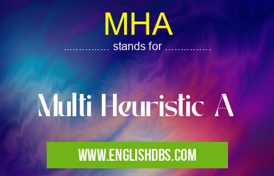 MHA means Multi Heuristic A MHA