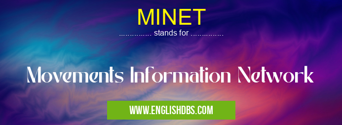 MINET means Movements Information Network MINET