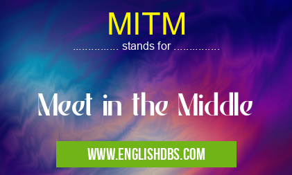 MITM means Meet in the Middle MITM