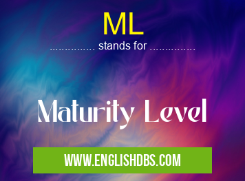 ML means Maturity Level ML