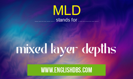 MLD means mixed layer depths MLD