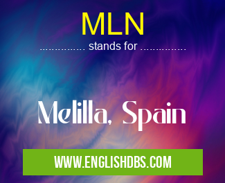 MLN means Melilla, Spain MLN