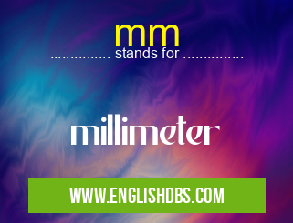 mm means millimeter mm