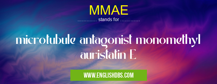MMAE means microtubule antagonist monomethyl auristatin E MMAE