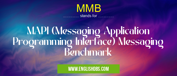 MMB means MAPI (Messaging Application Programming Interface) Messaging Benchmark MMB