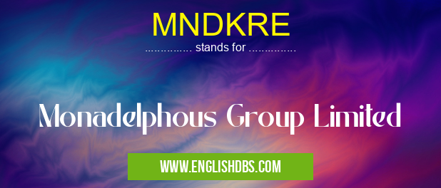 MNDKRE means Monadelphous Group Limited MNDKRE