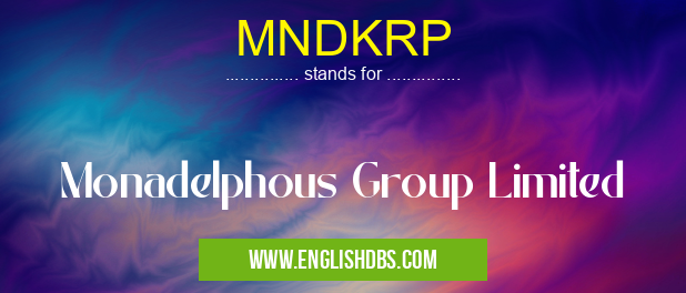 MNDKRP means Monadelphous Group Limited MNDKRP