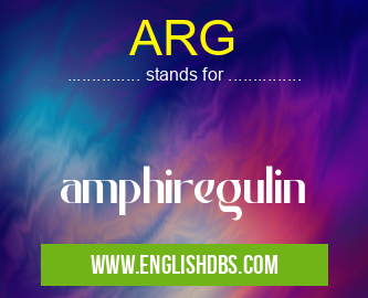 ARG means amphiregulin ARG