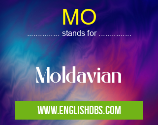 MO means Moldavian MO