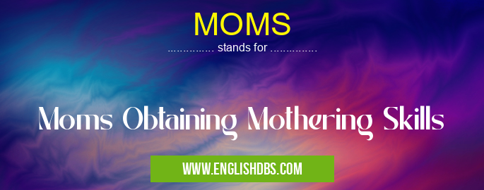 MOMS means Moms Obtaining Mothering Skills MOMS