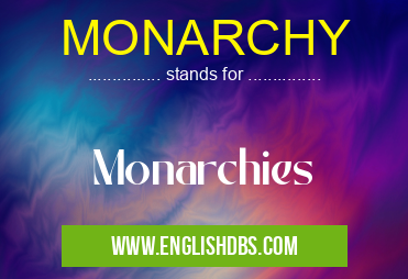 MONARCHY means Monarchies MONARCHY