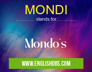 MONDI means Mondo's MONDI