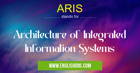 ARIS means Architecture of Integrated Information Systems ARIS