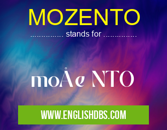 MOZENTO means może NTO MOZENTO