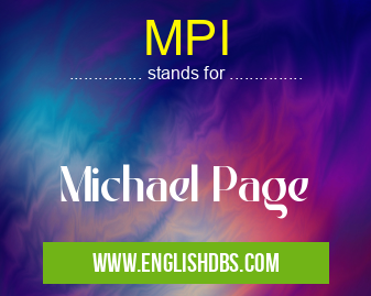 MPI means Michael Page MPI