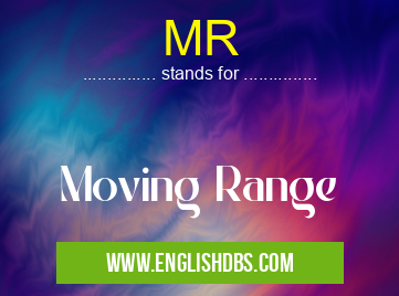 MR means Moving Range MR