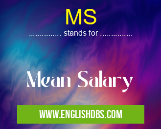 MS means Mean Salary MS