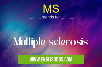 MS means Multiple sclerosis MS