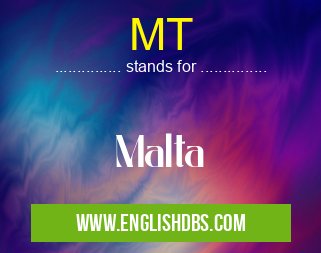 MT means Malta MT