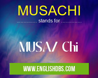 MUSACHI means MUSA/ Chi MUSACHI