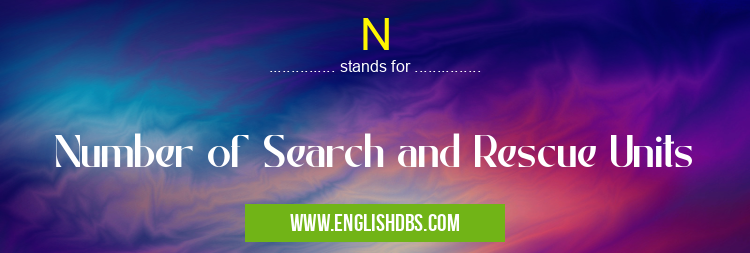 N means Number of Search and Rescue Units N