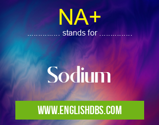 NA+ means Sodium NA+