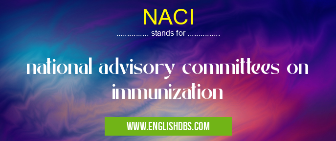 NACI means national advisory committees on immunization NACI