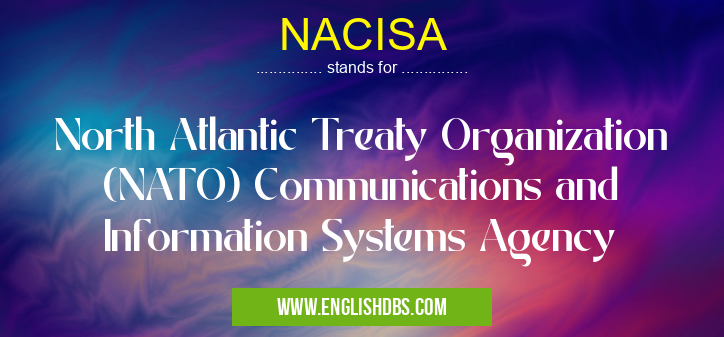 NACISA means North Atlantic Treaty Organization (NATO) Communications and Information Systems Agency NACISA