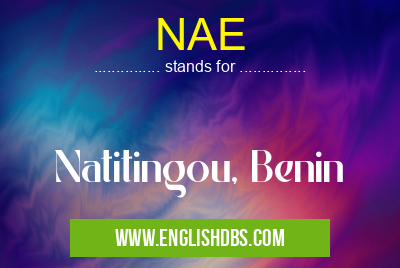NAE means Natitingou, Benin NAE