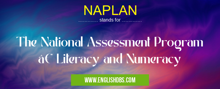 NAPLAN means The National Assessment Program – Literacy and Numeracy NAPLAN