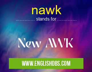 nawk means New AWK nawk