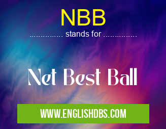 NBB means Net Best Ball NBB
