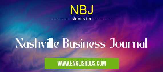 NBJ means Nashville Business Journal NBJ