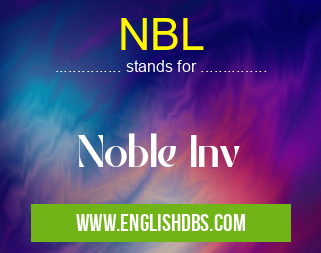 NBL means Noble Inv NBL