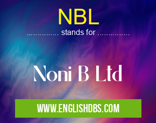 NBL means Noni B Ltd NBL