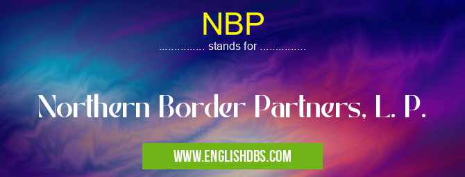 NBP means Northern Border Partners, L. P. NBP