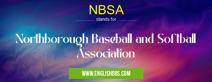 NBSA means Northborough Baseball and Softball Association NBSA
