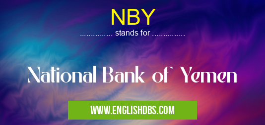 NBY means National Bank of Yemen NBY