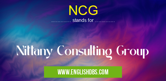 NCG means Nittany Consulting Group NCG