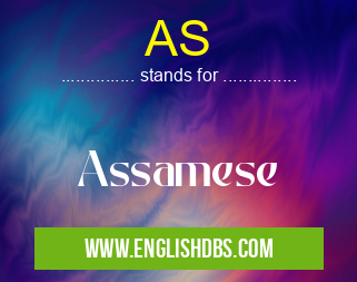 AS means Assamese AS