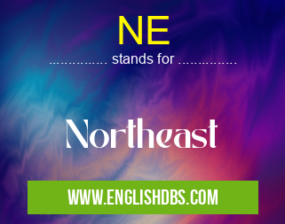 NE means Northeast NE