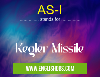 AS-I means Kegler Missile AS-I